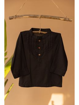 Mamarill - Boys Black Solid Shirt