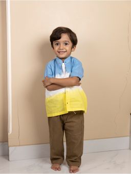 Mamarill - Boys Blue Ombre shirt