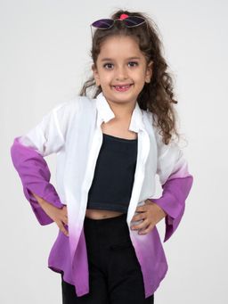 Mamarill - Girls Purple Ombre Shirt