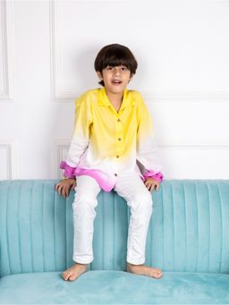 Mamarill - Boys Yellow Ombre Shirt