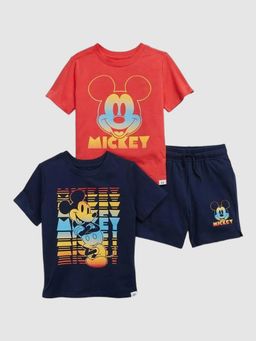 GAP - Boys Navy Blue Graphic Print Round Neck Co-Ord Set