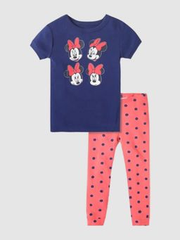 GAP - Girls Blue Graphic Round Neck T-shirt & Joggers