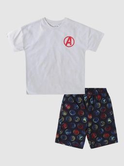 GAP - Boys Green Graphic Round Neck T-shirt & Shorts