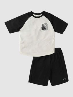 GAP - Boys Off White Crew Neck Co-Ord Set