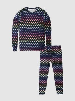 GAP - Girls Navy Blue Printed Round Neck Co-Ord Set