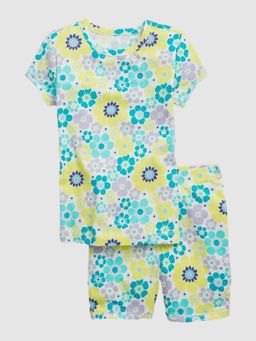 GAP - Girls Multi-Color Floral Round Neck Co-Ord Set