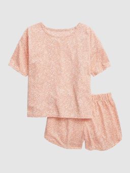 GAP - Girls Pink Floral Round Neck Co-Ord Set