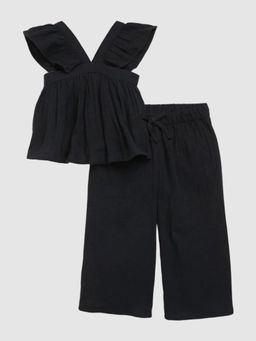 GAP - Girls Black Solid Co-Ord Set