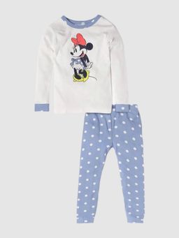GAP - Boys White Graphic Round Neck Co-Ord Set