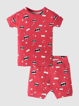 GAP - Boys Red Printed Round Neck Co-Ord Set