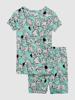 GAP - Boys Green Printed Round Neck Co-Ord Set