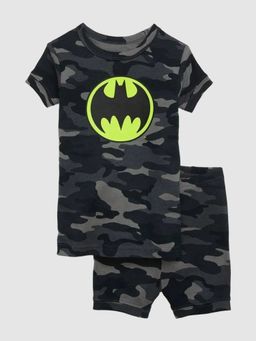 GAP - Boys Black Graphic Round Neck Co-Ord Set