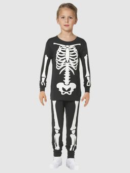 GAP - Girls Black Graphic Round Neck Co-Ord Set