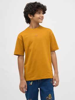 Jack & Jones Junior - Boys Mustard Solid T-shirt