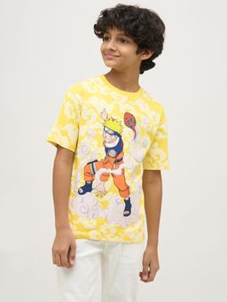 Jack & Jones Junior - Boys Yellow Graphic T-shirt