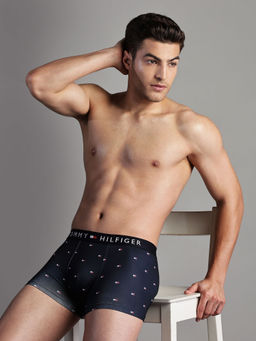 Tommy Hilfiger - Men Navy Blue Printed 1 Trunk