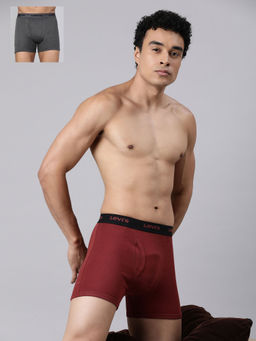 Levi's - Men Multi-Color Solid Trunks (Pack of 2)