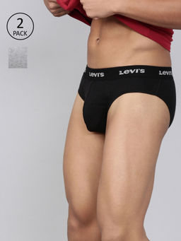 Levi's - Men Multi-Color Solid Briefs (Pack of 2)