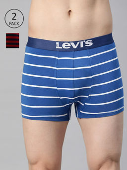 Levi's - Men Multi-Color Stripes 2 Trunks (Pack of 2)