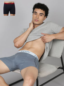 Levi's - Men Multi-Color Solid Trunks (Pack of 2)