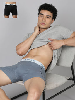 Levi's - Men Multi-Color Solid Trunks (Pack of 2)