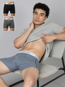 Levi's - Men Multi-Color Solid Trunks (Pack of 3)