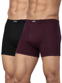 Levi's - Men Multi-Color Solid Trunks (Pack of 2)
