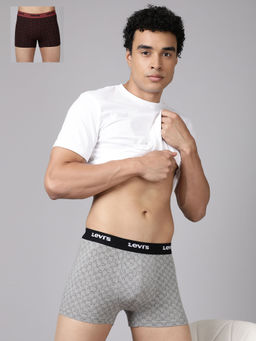 Levi's - Men Multi-Color Printed 2 Trunks (Pack of 2)