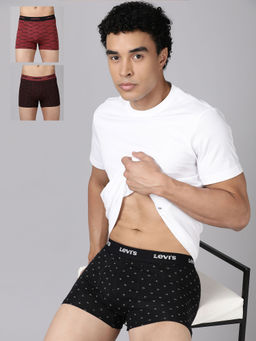 Levi's - Men Multi-Color Printed 3 Trunks (Pack of 3)