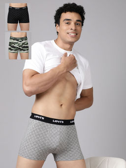 Levi's - Men Multi-Color Printed 3 Trunks (Pack of 3)