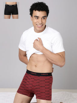 Levi's - Men Multi-Color Printed 2 Trunks (Pack of 2)