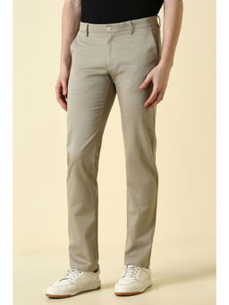 Allen Solly - Men Beige Textured Casual Trouser