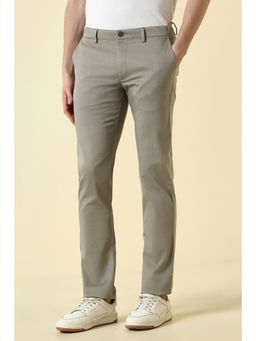 Allen Solly - Men Beige Textured Casual Trouser