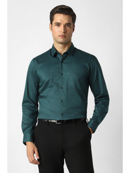 Peter England - Men Green Nuvo Fit Shirt