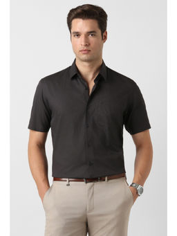Peter England - Men Black Nuvo Fit Shirt
