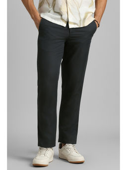 Simon Carter - Men Black Solid Casual Trouser