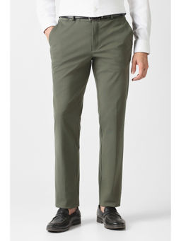 Van Heusen - Men Olive Solid Trouser