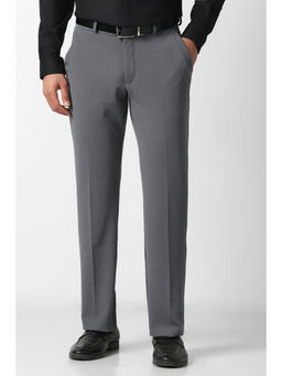 Van Heusen - Men Grey Textured Trouser