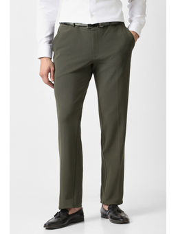 Van Heusen - Men Olive Textured Trouser