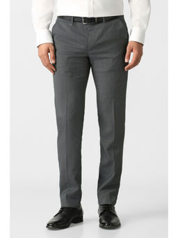 Van Heusen - Men Grey Textured Trouser