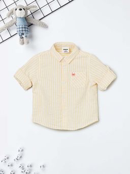 max - Yellow Stripes Regular Shirt