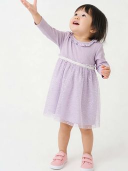 max - Lavender Embellished/Sequined Regular Dress