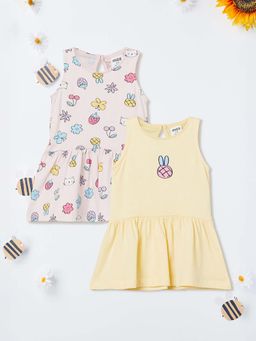 max - Multi-Color Printed Regular 2 Dress (Pack of 2)