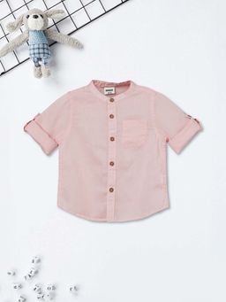 max - Pink Solid Regular Shirt