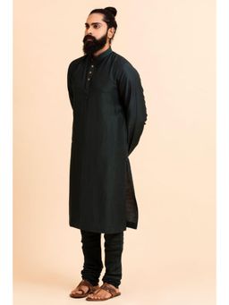 UDD DESIGN - Green Men Kurta and Churidar (Set of 2)