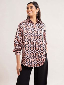 Twenty Dresses by Nykaa Fashion - Multicolor Printed Collar Neck Shirt