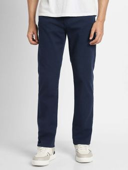 American Eagle - Men Navy Blue Straight Trouser