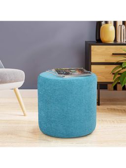 HomeTown - Living Essence Fabric Ottoman in Teal Colour