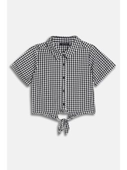 Allen Solly - Girls White Check Casual Shirt