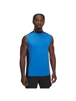 Under Armour - Men's Heatgear Wordmark Sleeveless Tank - Blue
